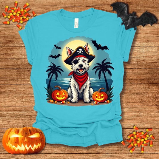 Printify T-Shirt 131_Scotch Terrier Pirate Halloween Unisex Jersey Short Sleeve Tee