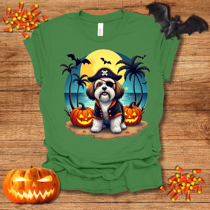 Printify T-Shirt 132_Shih Tzu Pirate Halloween Unisex Jersey Short Sleeve Tee