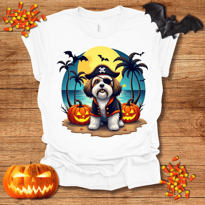 Printify T-Shirt 132_Shih Tzu Pirate Halloween Unisex Jersey Short Sleeve Tee