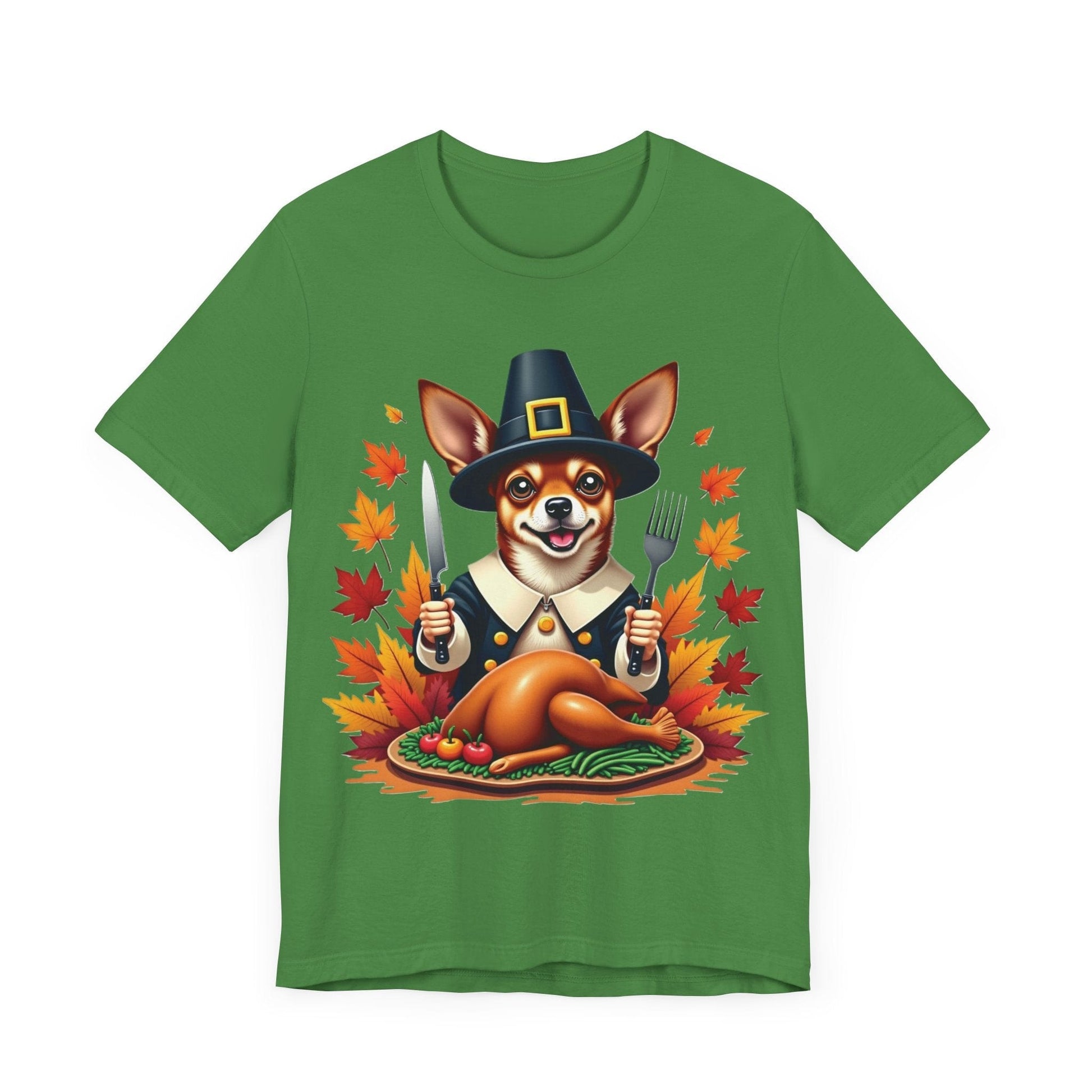 Printify T-Shirt 144_Thanksgiving Chihuahua Tee