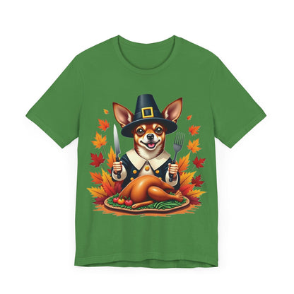 Printify T-Shirt 144_Thanksgiving Chihuahua Tee