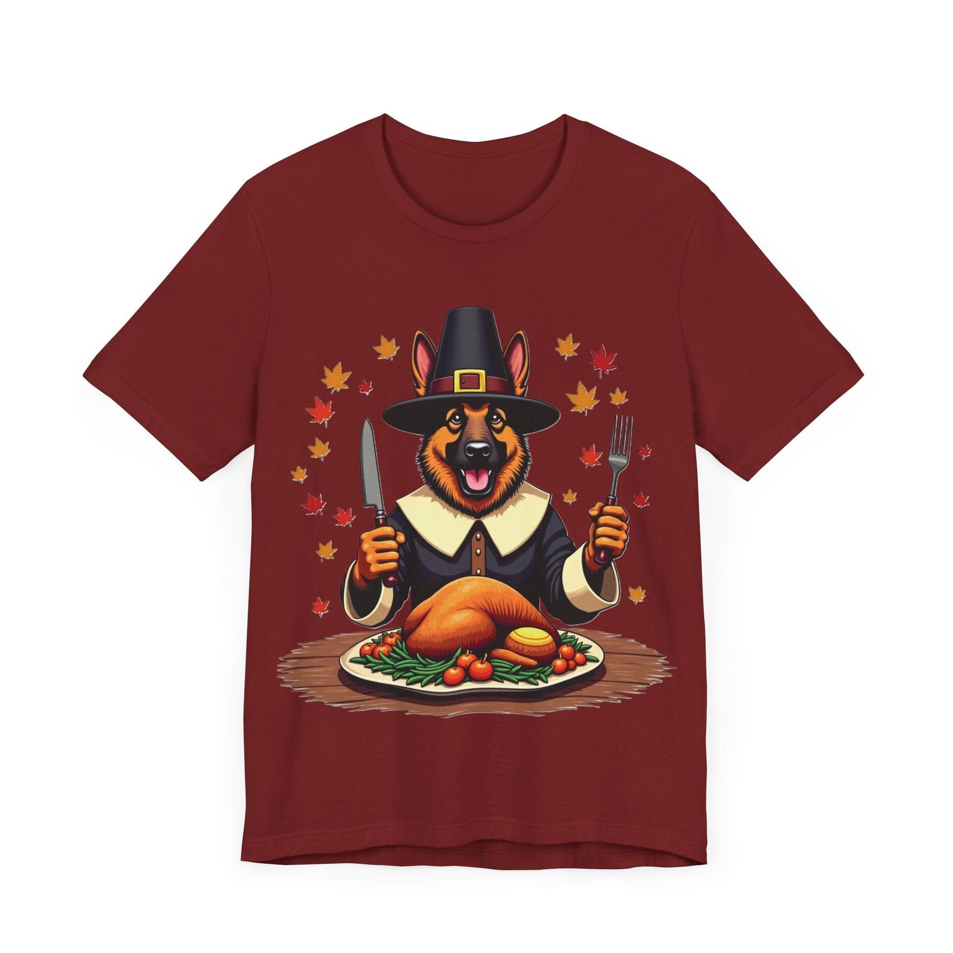 Printify T-Shirt 150_Thanksgiving German Shepherd Tee