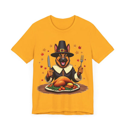 Printify T-Shirt 150_Thanksgiving German Shepherd Tee