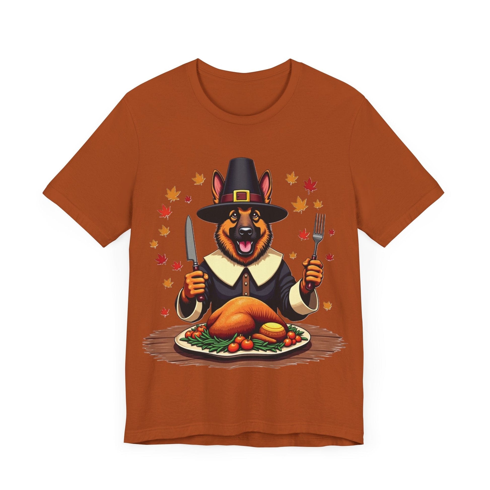 Printify T-Shirt 150_Thanksgiving German Shepherd Tee