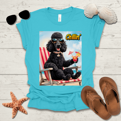 Printify T-Shirt French Poodle Chillin' Unisex Short Sleeve Tee