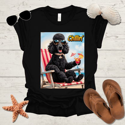 Printify T-Shirt French Poodle Chillin' Unisex Short Sleeve Tee