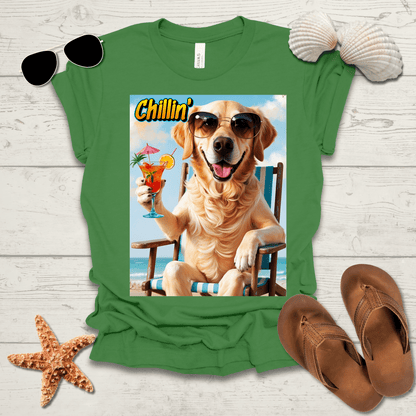 Printify T-Shirt Golden Retriever Chillin' Unisex Jersey Short Sleeve Tee