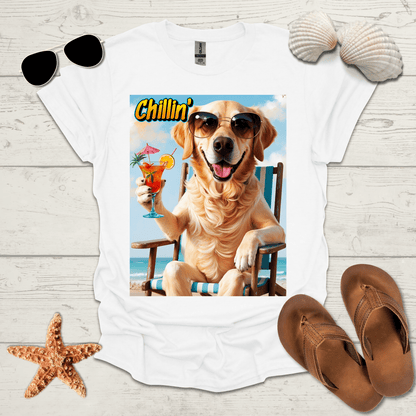 Printify T-Shirt Golden Retriever Chillin' Unisex Jersey Short Sleeve Tee