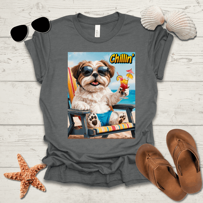 Printify T-Shirt Shih Tzu Chillin' Unisex Jersey Short Sleeve Tee