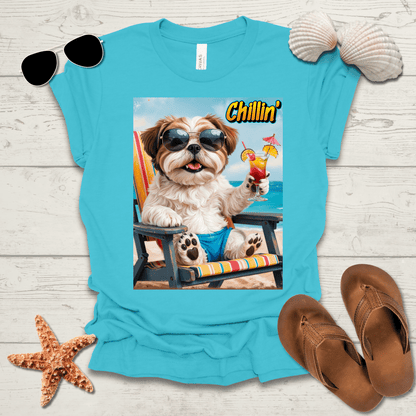 Printify T-Shirt Shih Tzu Chillin' Unisex Jersey Short Sleeve Tee